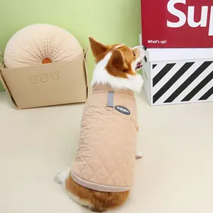 Corgi <strong>Sausage</strong> Winter Stocked Classic Leisure Style Solid Cotton Polyester Short-Legged <strong>Dog</strong> <strong>Coat</strong> - Product Image 3