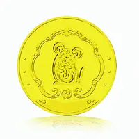 2020 neue Design Sternzeichen glück ratte solide 1 unzen. 999 reinem gold australischen souvenir münze anhänger reales gold münzen 24k reine