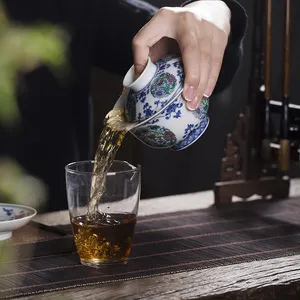 مجموعة شاي فاخرة خفيفة للبيع بالجملة كوب كونغ فو تراثي كوب فردي أصلي للشاي الصيني عينة كوب فردي
