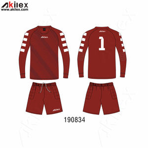 Akilex Seragam Jersey Penjaga Gawang Sepak Bola, Pakaian Tim Profesional Desain Warna Sepak Bola Ukuran Kosong 2022 - Product Image 6