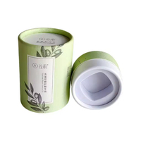 Boîte en carton cylindrique de qualité alimentaire, emballage en tube kraft biodégradable pour le thé, le café, les noix, les biscuits, les cadeaux