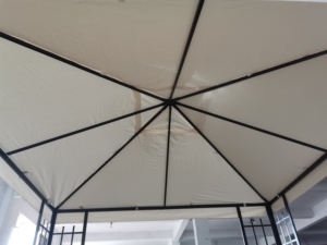 Gazebo grande de acero y aluminio <span class=keywords><strong>para</strong></span> jardín al aire libre, con cortina y ventanas, impermeable, 3x3M, barato - Product Image 4