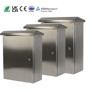 Caja de Conexiones Eléctrica NEMA 4X de Acero Inoxidable, 16 x 12 x 8'', IP66, Impermeable y a Prueba de Polvo, con Placa de Montaje - Product Image 2