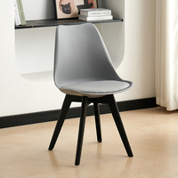 Chaise de salle à manger moderne en PP d'usine OEM avec fonction de refroidissement, cuir imperméable, installation facile pour la maison, le bureau, le bar et la salle de sport