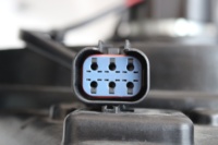 OE #1075123, ventiladores de refrigeración de radiador eléctrico automático, montaje de Motor de ventilador de condensador de 12V CC para FORD FOCUS, accesorios de piezas de vehículos