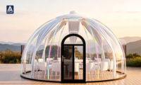 Carpa de Hotel Burbuja Transparente de Lujo de 3m |   Domo para Observación de Estrellas al Aire Libre para Glamping, Resorts y Campamentos
