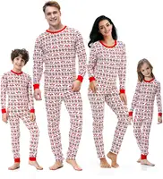 Mutter und Kinder Set Größe Cartoon Sommer zweiteilige Boy Top Plain Family Matching Cotton Christmas Pyjamas Shorts