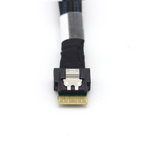 Slim SAS 8654 4i ke SFF-8654 4i MINI SAS Server Chassis Internal SAS4.0 kabel
