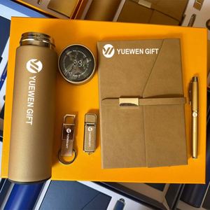 Hot Promotional Gifts Souvenir Giveaways Custom Office With Logo Notebook Pen Thermos <b>Cup</b> Business Corporate Gift Set - Product Image 2
