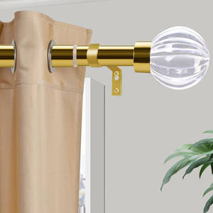 Tringle à <span class=keywords><strong>rideau</strong></span> de <span class=keywords><strong>douche</strong></span> portable de luxe style Art Déco en fer léger, longue <span class=keywords><strong>barre</strong></span> de <span class=keywords><strong>rideau</strong></span> pour fenêtre extérieure, accessoires de tringles et rails - Product Image 4