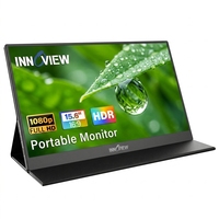 Flaches Design 15,6 Zoll 1080P Tragbarer Monitor Erweiterter Bildschirm Schlanker Laptop-Monitor Mit Eingebauten Dual-Lautsprechern