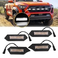 Luz de Advertencia LED para Toyota Tacoma 2024-2025, Nueva Luz Diurna Delantera de 12V para Parrilla de Coche, Lámpara Ámbar, Accesorios para Automóviles