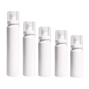 60ml 100ml 150ml Cosmetic fancy packaging transparent white plastic fine mist spray pump bottle