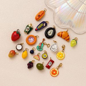 Cửa hàng đồ ăn cao cấp |   Mặt dây chuyền charm trái cây & đồ ăn bằng thép không gỉ mạ vàng 18K PVD để làm đồ trang sức |   Chống thấm & bền bỉ - Product Image 2