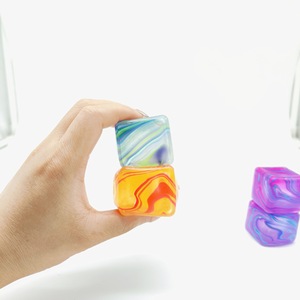 Maltose Marble Pattern Cube Squeeze Toy Slow Rebound Stress Relief <b>Vent</b> Toy - Product Image 5