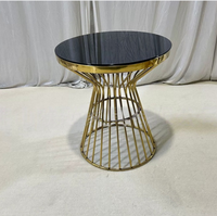 Table d'appoint moderne en acier inoxydable pour événements, banquets et fêtes – Table basse haute pour mobilier