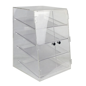 Acrylic Bakery Display Case Bread Display Shelves Cabinet