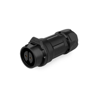 Connecteur circulaire étanche IP68 certifié CUL 400V M16 10A pour LP-16, prise mâle/femelle 2 broches en PBT pour bande lumineuse LED