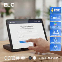 Solution Câble Unique PoE pour Tablette Android 14 Type L, Affichage de Type Panneau de Bureau RK3576 pour la Gestion Intelligente des Bureaux