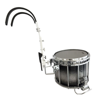 Kit de tambourin de fanfare scolaire avec harnais de transport blanc réglable pour les joueurs débutants et les corps de parade