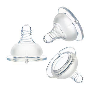 Tetina de bebé de cuello ancho sin BPA, tetina de silicona suave - Product Image 2