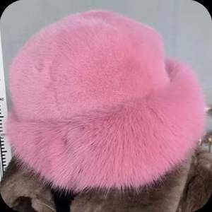 Nouveau chapeau de pêcheur en peluche, chapeau d'hiver chaud pour femmes, chapeau Panama épais pour les journées froides et enneigées, chapeau seau en fourrure moelleuse pour femmes - Product Image 6