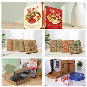 Fabricant d'emballages alimentaires de luxe, boîte à pizza personnalisée avec logo, boîte <span class=keywords><strong>alimentaire</strong></span> en carton pour restaurant, vente en gros pour plats à emporter - Product Image 5