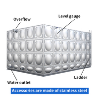 Grand réservoir de stockage d'eau modulaire personnalisé ss304 prix du réservoir d'eau en acier inoxydable thaïlande grand 100 500 1000m3 réservoir de boisson en eau
