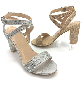 Nuovi tacchi estivi di medie dimensioni per donna con trapano chic e comodi sandali principessa con tacco basso a punta aperta - Product Image 3