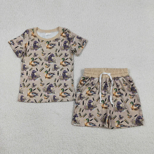 Completo Estivo per Bambini Little Brother, Maglietta con Tasche e Pantaloncini, Set da Caccia per Ragazzi - Product Image 1