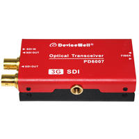 Transceptor de Fibra Óptica 3G SDI, Conversor de Medios Bidireccional, Equipo de Fibra Óptica, Módulo SFP, Dispositivo PD6007 0-20KM LC