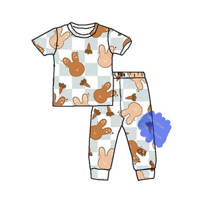 Boutique Tenues pour enfants <span class=keywords><strong>Pyjama</strong></span> de Pâques pour enfants Ensemble de <span class=keywords><strong>pyjama</strong></span> imprimé à manches longues pour tout-petits Ensemble de vêtements pour garçons de 9 <span class=keywords><strong>ans</strong></span> - Product Image 5