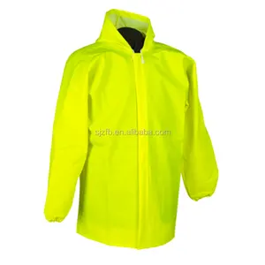 Best value China manufacturer fashion PU material rain jacket for Adult