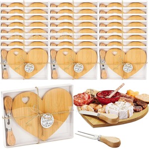 Planche à découper en forme de cœur en bambou, plateau à fromage en bois d'acacia, plateau à fruits pour servir à table - Product Image 2