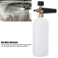 Pistolet de lavage haute pression, lance à mousse de neige, connecteur rapide 1/4'', générateur de mousse, canon à savon, bouteille de nettoyage pour lavage de voiture, 3000 PSI
