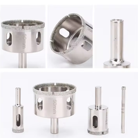 Forets industriels en diamant galvanisé de 6mm/68mm Scie cloche pour verre pour carreaux de granit et marbre