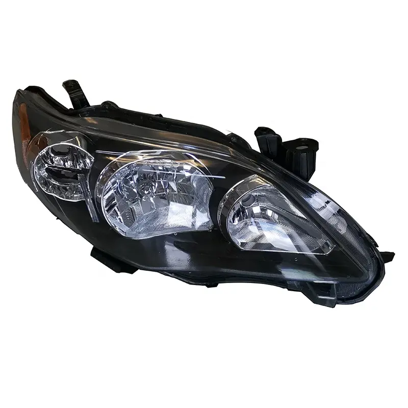 Pièces automobiles de haute qualité Super lumineuses USA, boîtier noir, phare avant pour Corolla OEM R L