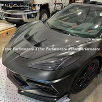 Capot en fibre de carbone style ZR1 pour Chevrolet Corvette C8