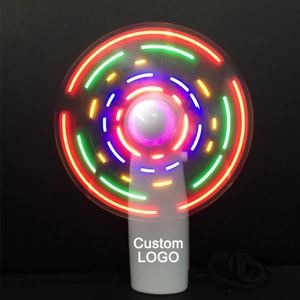 Xx3611 Ventilateur miniature lumineux à LED personnalisé avec logo, vente en gros, fabricant de ventilateurs, cadeau publicitaire - Product Image 1