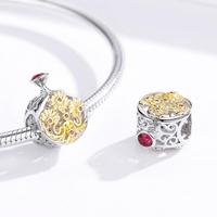 Parfum en argent sterling S925 perles accessoires déesse bricolage exquise simplicité SCC1390