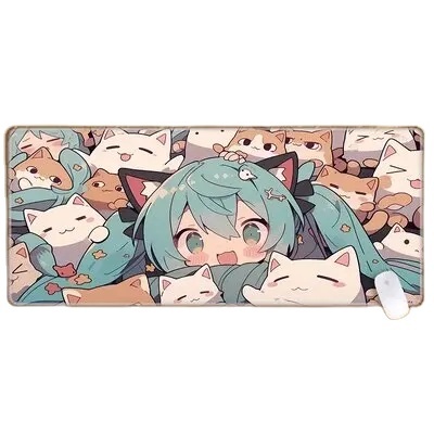Big Mousepad for Office and Game Custom LOGO Desgin Rubber Anti Slip Waterproof Computer Desk Mat Keyboard Pad