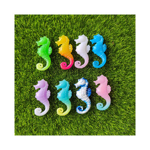 Breloques en résine hippocampe, animaux marins, cabochons à dos plat, accessoires pour pinces à cheveux, artisanat DIY - Product Image 5