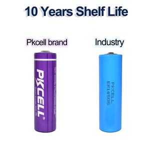 Pkcell <span class=keywords><strong>3.6v</strong></span> <span class=keywords><strong>Aa</strong></span> Lisocl2 배터리 Er14505 주 배터리 GPS 소노부표 용 - Product Image 2