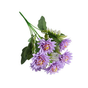 Ramo de Flores Artificiales, Pequeño Ramo de Echeveria, Flores de Seda de Exportación, Decoración Sencilla para el Hogar, Decoración Suave, Cola de Fénix, Crisantemo - Product Image 5