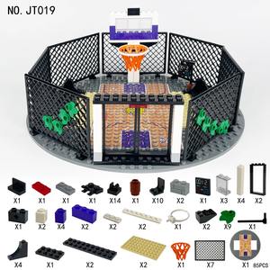 Ensemble de blocs de terrain de basketball pour gymnases intérieurs, en plastique ABS, jouet éducatif DIY pour les 14 ans et plus - Product Image 2