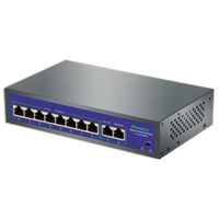 Switch Ethernet POE de 16 Canales y 380W, 16+2 Puertos, Uplink de 2 Puertos 1000Mbps, 16 Puertos 380W, Función SNMP, Switch POE 16+2