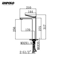 Grifo de Lavabo Cuadrado Cromado Moderno de Lujo para Baño, con Certificación UPC y NSF, Válvula de Cerámica Económica, Modelos de Grifo Mezclador