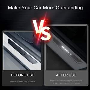 Accessoires d'extérieur <span class=keywords><strong>de</strong></span> voiture Protecteur <span class=keywords><strong>de</strong></span> seuils <span class=keywords><strong>de</strong></span> <span class=keywords><strong>porte</strong></span> <span class=keywords><strong>de</strong></span> bienvenue illuminé par LED pour Model 3 Y Tesla - Product Image 6