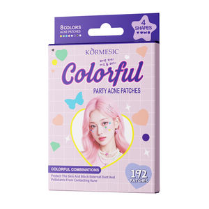 Parches para el Acné KORMESIC 192, 8 Colores, Forma de Corazón, Hidrocoloide, Marca Privada, Tratamiento Personalizado, Parches para Granos y Espinillas - Product Image 2