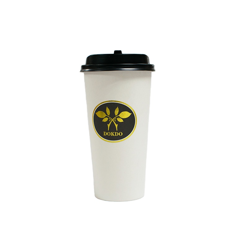 Customized Single Wall Packaging Paper Coffee Cups for Hot Drinks